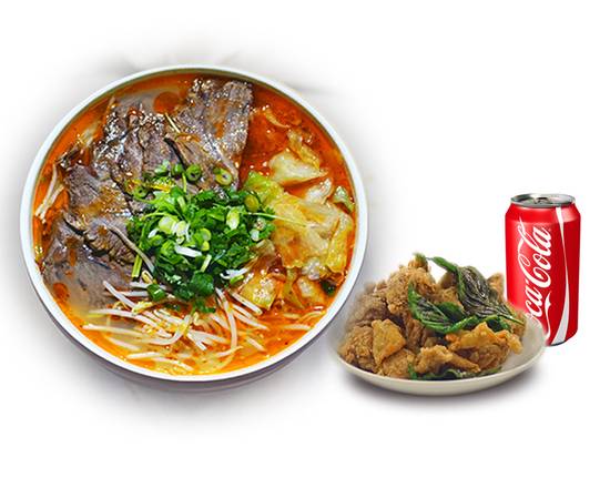 Spicy Beef Noodle Combo 麻辣牛肉粉套餐